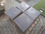 Aanbieding Antraciet Betontegels 60x60 14,4m2, Tuin en Terras, Tegels en Klinkers, Ophalen, Gecoat, Nieuw, 10 m² of meer