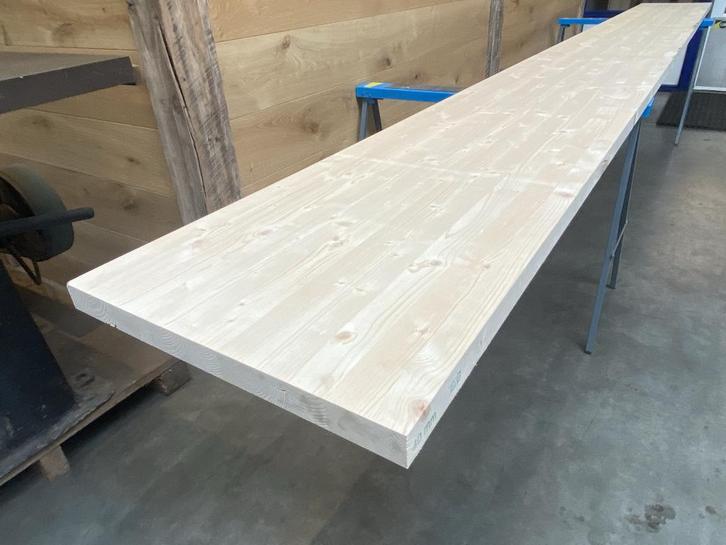 Vuren meubel paneel 40mm dik 60x500cm 50x500cm, Doe-het-zelf en Verbouw, Platen en Panelen, Nieuw, Hout