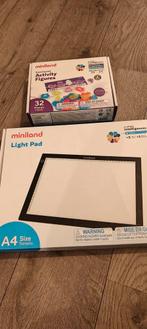 Miniland lightpad A4 & activiteiten figuurtjes nieuw, Ophalen of Verzenden