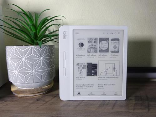 7" Kobo Libra H2O e-reader, wit, goed voor duizenden boeken, Computers en Software, E-readers, Zo goed als nieuw, 7 inch, 8 GB