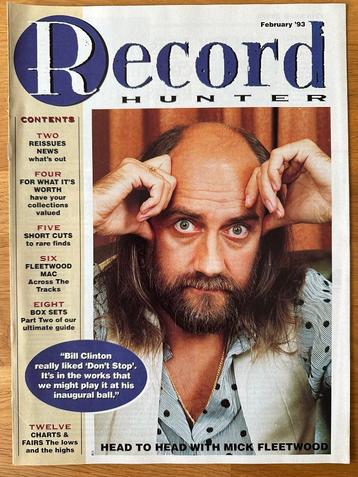 Muziekmagazine Record Hunter  februari 1993 (Fleetwood Mac) beschikbaar voor biedingen
