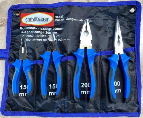 Tangenset 4dlg. in Etui Nieuw, Auto diversen, Autogereedschap, Nieuw, Ophalen of Verzenden