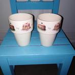 Jet bekers Cake Make My day set van 2 stuks, Ophalen, Glas of Glazen, Gebruikt, Overige stijlen