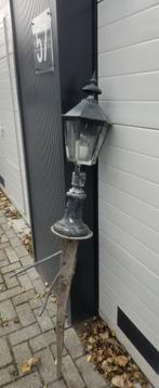Gietijzeren lantaarn 75 cm, Tuin en Terras, Ophalen, Gebruikt, Staande lamp, Netvoeding