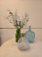 Te koop aangeboden: 3 leuke glazen decoratie vazen, Ophalen, Overige kleuren, Minder dan 50 cm, Glas
