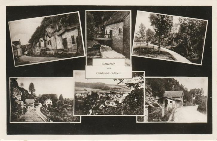 GEULEM HOUTHEM Rotswoningen Landschap Watermolen, Verzamelen, Ansichtkaarten | Nederland, Ongelopen, Limburg, 1940 tot 1960, Verzenden