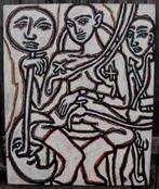 Michael Winkel - Acryl op board: Aanschouwbare post..., Ophalen of Verzenden
