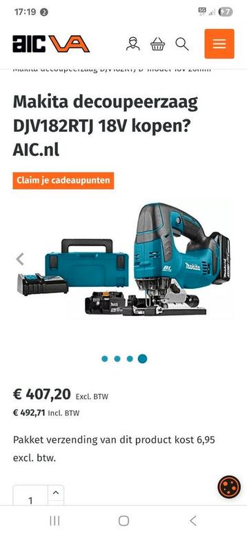 Mooie goed werkende decoupeerzaag compleet met m-box beschikbaar voor biedingen