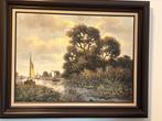 Hollandse School olieverf op linnen 80x100, Ophalen