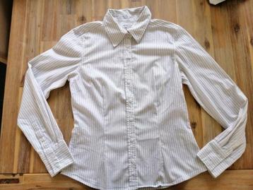 Mooie wit met zwart gestreepte blouse merk Pepercorn beschikbaar voor biedingen