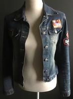 Spijkerjack, denim jack, vintage spijkerjack 38, m, Ophalen of Verzenden, Zo goed als nieuw, Maat 38/40 (M), Blauw