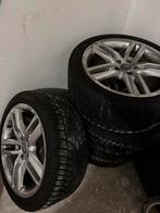 Audi Winterbanden dunlop met Velgen - 245/40R18, Auto-onderdelen, Banden en Velgen, 18 inch, Banden en Velgen, Personenwagen, Gebruikt