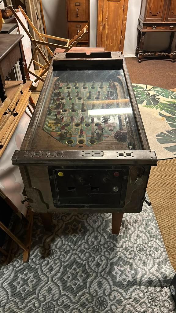 Antieke oude Vintage flipperkast, Huis en Inrichting, Woonaccessoires | Wanddecoraties, Gebruikt, Ophalen