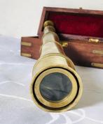 Vintage Antiek scheeps Telescoop 20e eeuw messing Longue-vue, Gebruikt, Ophalen of Verzenden, A, A