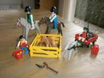 PLAYMOBIL Paard en wagen en ruiters, Ophalen of Verzenden, Gebruikt