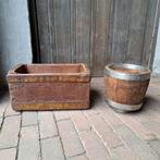 Brocante oude houten kaasmal rond of rechthoekig *Etage3*, Gebruikt, ., Ophalen of Verzenden, .