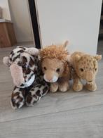 Drie jungle knuffels, Verzenden, Zo goed als nieuw, Overige typen