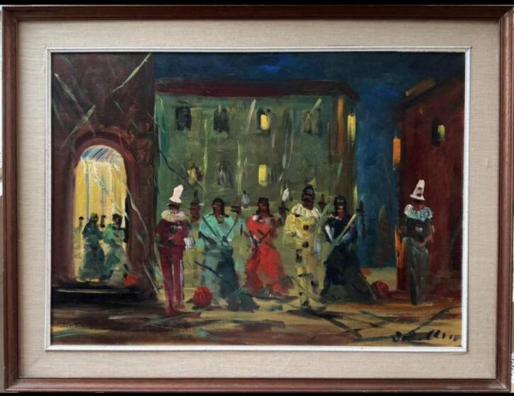 Olieverfschilderij gesigneerd Sorolla '18, Antiek en Kunst, Kunst | Schilderijen | Modern, Ophalen of Verzenden