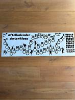 Statische raamfolie aftelkalender sinterklaas, Diversen, Sinterklaas, Ophalen of Verzenden