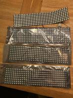 4* WS2812B Matrix LED-paneelmodule + 5V voeding, Hobby en Vrije tijd, Elektronica-componenten, Ophalen of Verzenden, Zo goed als nieuw