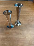 Set van twee verzilverde vaasjes, Ophalen of Verzenden