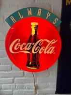 coca cola vintage reclame wand licht, Reclamebord, ., Ophalen of Verzenden, Zo goed als nieuw