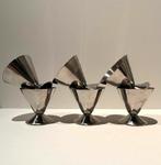 Inox diabolo coupes, Huis en Inrichting, Keuken | Servies, Ophalen of Verzenden, Zo goed als nieuw, Overige materialen, Overige stijlen