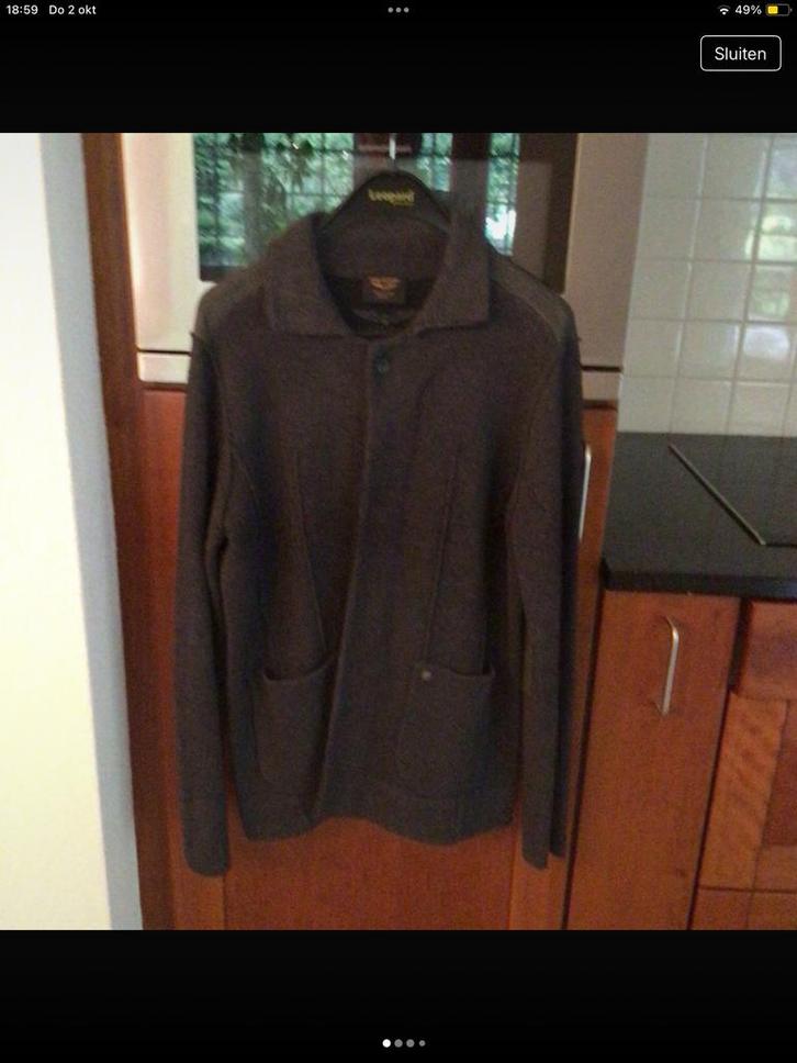 Donker grijs vest deels wol mer knopen PME Legend maat L, Kleding | Dames, Truien en Vesten, Gedragen, Maat 42/44 (L), Grijs, Ophalen of Verzenden