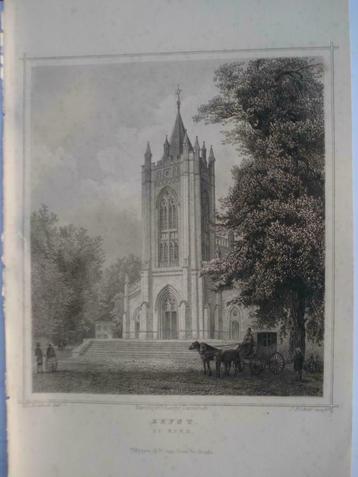 41 / Zeist  de Kerk Staalgravure  1860 beschikbaar voor biedingen