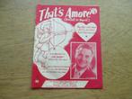 THAT'S AMORE, Muziek en Instrumenten, Bladmuziek, Gebruikt, Accordeon, Ophalen of Verzenden, Artiest of Componist