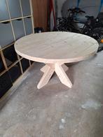 Mooie ronde steigerhouten tafel met dubbele x poot, Tuin en Terras, Tuintafels, Ophalen, Nieuw, Rond, Hout