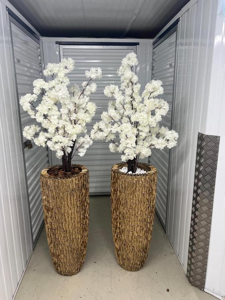 Luxe vazen met bloesemboom, Huis en Inrichting, Woonaccessoires | Vazen, Zo goed als nieuw, Ophalen of Verzenden