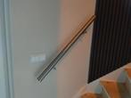 Trapleuning 4 stuks aluminium met muursteun, Doe-het-zelf en Verbouw, Ladders en Trappen, Ophalen, Zo goed als nieuw