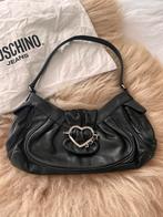 Moschino tas zwart leer, Ophalen of Verzenden, Zo goed als nieuw, Zwart, Handtas