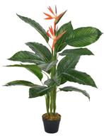 Kunstplant kamerplant strelitzia rood 100 cm GRATIS BEZORGD!, Verzenden, Nieuw, Binnen