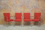 ZGANieuw! 4 rode stoffen Bert Plantagie Style design stoelen, Huis en Inrichting, Stoelen, Design, Bert plantagie, Ophalen of Verzenden