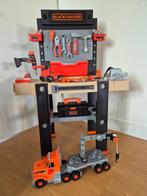 Smoby black Decker set van werkbank, constructie truck, riem, Ophalen, Zo goed als nieuw