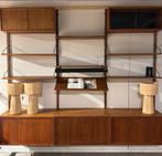 Poul Cadovius by Royal System vintage modulair wandsysteem, Gebruikt, 200 cm of meer, Glas, Ophalen of Verzenden