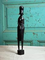 Ebbenhouten beeld Afrikaanse vrouw, Ophalen of Verzenden