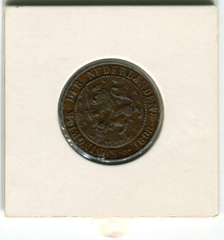 2½ cent 1898 Koningin Wilhelmina, Postzegels en Munten, Munten | Nederland, Losse munt, Overige waardes, Koningin Wilhelmina, Ophalen of Verzenden