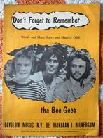 The Bee Gees Sheet music Don’t Forget to remember zeldzaam, Gelezen, Artiest, Ophalen of Verzenden, Barry Gibb Maurice Gibb