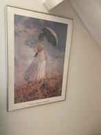 Lijst met ontspiegeld glas l poster Monet, Ophalen, Zo goed als nieuw, 50 tot 75 cm, 75 cm of meer