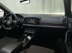 Skoda Karoq 1.5 TSI 150pk DSG ACT Sportline Business Panoram, 65 €/maand, Stof, 4 cilinders, Blauw