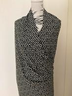 290 cm viscose zwart/ wit, Hobby en Vrije tijd, Stoffen en Lappen, Overige materialen, 120 cm of meer, Zwart, Ophalen of Verzenden