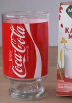Groot recht rood Coca-Cola glas op voet 1 liter, Verzamelen, Glas en Borrelglaasjes, Verzenden, Nieuw, Bierglas