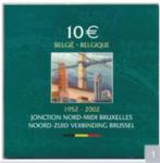 Belgie - Proof 10 Euro 2002 - Noord-Zuid Verbinding Brussel, Zilver, België, 10 euro, Verzenden