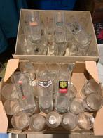 Ruim 50 verschillende fluitjes bierglazen, Verzamelen, Biermerken, Ophalen, Gebruikt, Glas of Glazen, Overige merken