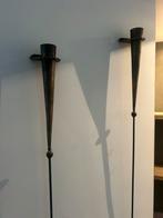 Unieke wandkandelaar voor theelicht. - Set van 2, Ophalen, Gebruikt, Zwart, Kandelaar