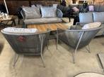 Antraciete aluminium Sofa lounge / tuinset met rope, Ophalen, 5 zitplaatsen, Loungeset, Nieuw
