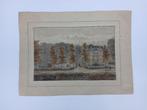 Verdam, A. - Aquarel Huis aan de Vecht Utrecht ? 1853, Antiek en Kunst, Kunst | Schilderijen | Klassiek, Ophalen of Verzenden